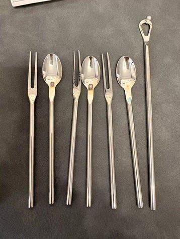 Mikimoto - Ménagère (7) - Ensemble de couverts à dessert en, Antiquités & Art