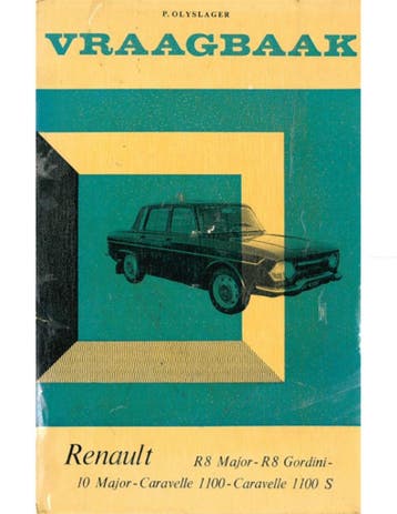 1964-1966 RENAULT R8 MAJOR | R8 GORDINI | R 10 MAJOR |, Nieuw
