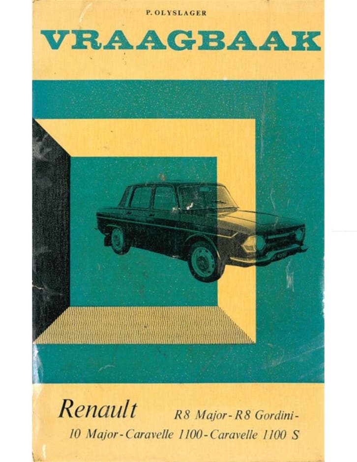 1964-1966 RENAULT R8 MAJOR | R8 GORDINI | R 10 MAJOR |, Boeken, Auto's | Boeken