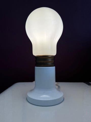 Tafellamp - Aluminium, Glas - Vintage Bulb tafellamp