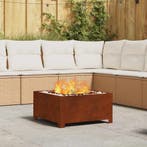 vidaXL Vuurkorf Bruin 60 x 60 x 30 cm Cortenstaal, Verzenden