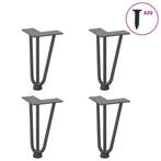 vidaXL Haarnadelpoten voor Salontafel 4 st 20 cm massief, Verzenden