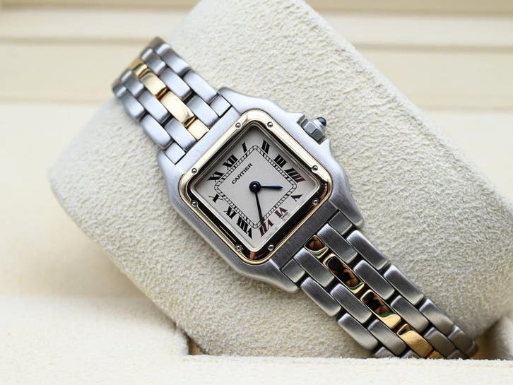 Cartier Panthere Ref. 66921 Year 2000s (Box), Handtassen en Accessoires, Horloges | Dames, Goud, Zo goed als nieuw, Goud, Overige merken