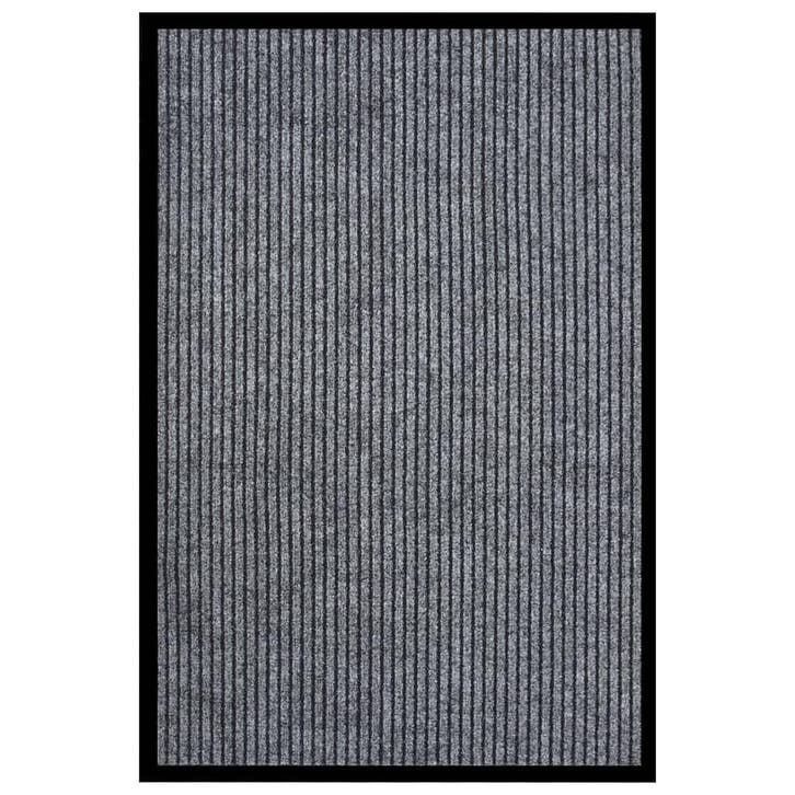 vidaXL Deurmat 80x120 cm gestreept grijs, Tuin en Terras, Deurmatten, Nieuw, Verzenden