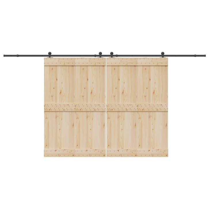vidaXL Doos met onderdelen voor schuifdeur 427 cm staal, Bricolage & Construction, Serrurerie de bâtiment & Dispositif de fermeture