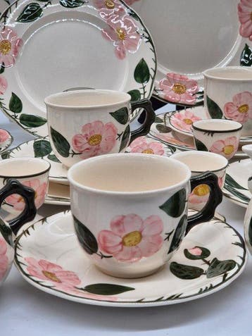 Villeroy & Boch – Kaffee-Service – Keramik mit handgemaltem, Antiek en Kunst, Antiek | Meubels | Tafels