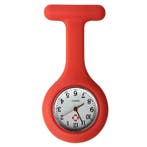 Fako - Verpleegstershorloge - Siliconen Uni - Rood, Verzenden