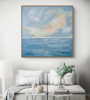 Irina Morisch - Ocean breeze -XXL square seascape artwork-