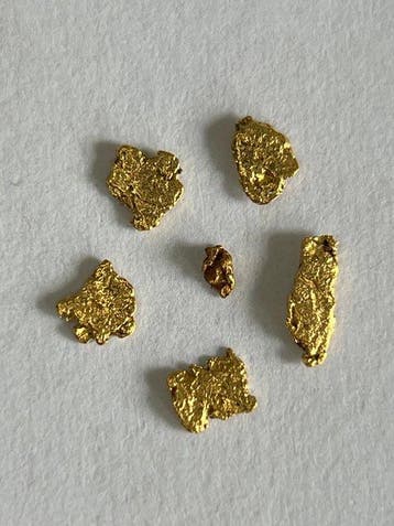 Goud Goud nugget- 0.3 g - (6)