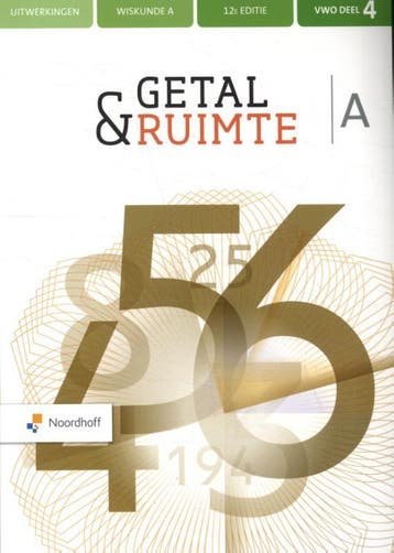 vwo A 4 / Getal & Ruimte / uitwerkingenboek 9789001737177, Boeken, Verzenden, Zo goed als nieuw