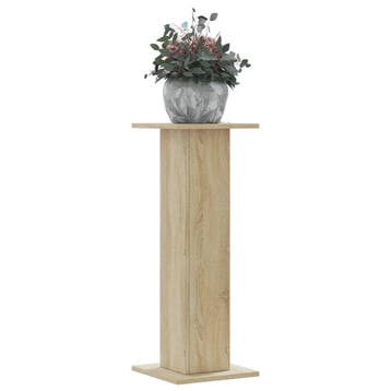 vidaXL Plantenstandaards 2 st 30x30x80 cm bewerkt hout, Verzenden, Nieuw