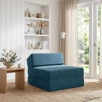 vidaXL Vouwbare Sofa Bed Blauw 60 x 70 x 41 cm Stof, Huis en Inrichting, Zetels | Zetels, Verzenden, Nieuw