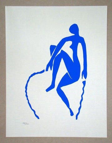 Henri Matisse (1869-1954) - Nu bleu, sauteuse de corde -