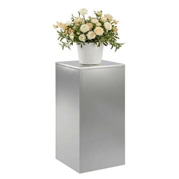vidaXL Plantenstand zilver 30 x 30 x 60 cm Staal, Tuin en Terras, Verzenden, Nieuw