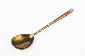 Lepel - .916 (88 Zolotniki) zilver - Sint-Petersburg, Antiek en Kunst