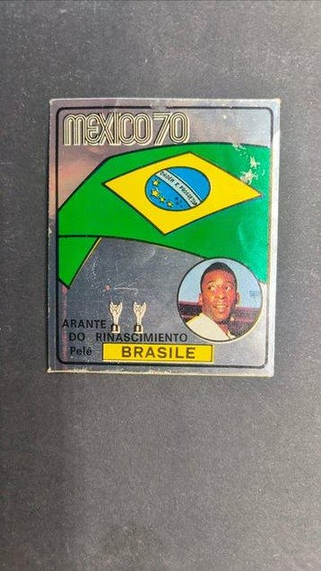Folbo Figurina Pele Brasile Arante Do Nascimento Mexico 70, Nieuw