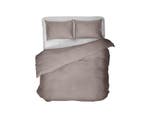 PRIMAVIERA DELUXE Egyptisch Katoen Uni Taupe - 240 x 200/260, Nieuw