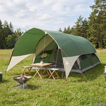 vidaXL Tunnel Tent met Waterdichte Regenhoes 10-persoons, Verzenden, Nieuw