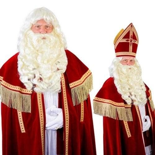 Sinterklaas Baard Met Draadsnor Myra Kanekalon, Hobby & Loisirs créatifs, Articles de fête, Envoi
