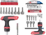 Bgs Technic Bit-/dopsleutelset met rateldraaigreep voor bits, Verzenden, Nieuw