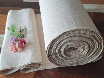 Grote rol oud linnen met een uitstekende grammage - 15 meter
