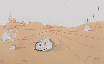 Salvador Dali (1904-1989) - Paysage iberique : Rêve