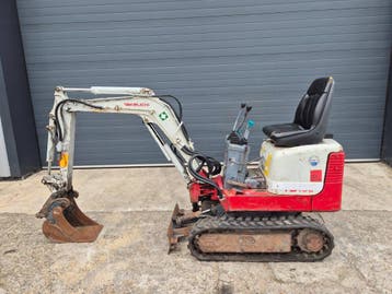 Veiling: Minigraver Takeuchi TB108 Diesel 7.5kW 2013, Ophalen