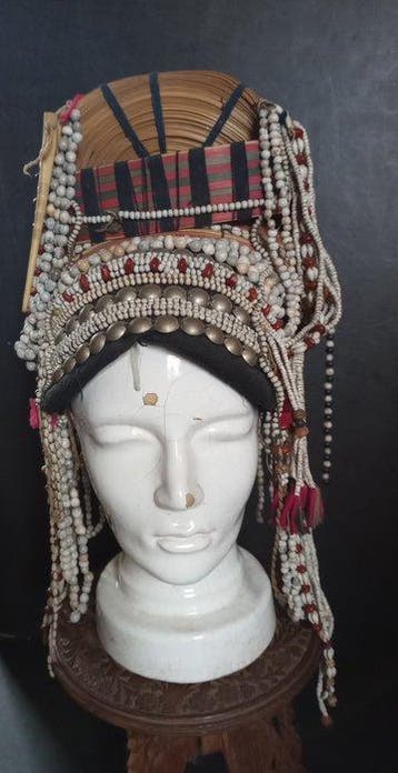 Hoofd ornament - Traditioneel - Myanmar/Birma - Akha vrouw