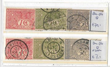 Pays-Bas - Lot de fiches de stock - nvph 90