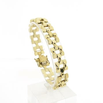 Gouden Bismarck schakelarmband, Ophalen of Verzenden