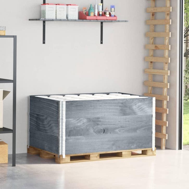 vidaXL Palletopzetranden 3 st 120x80 cm massief grenenhout, Articles professionnels, Stock & Retail | Emballage & Expédition, Envoi