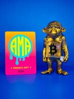 AMA • Pope (1985) - Bitcoin To The Moon Chimp - Bitcoin &, Antiquités & Art