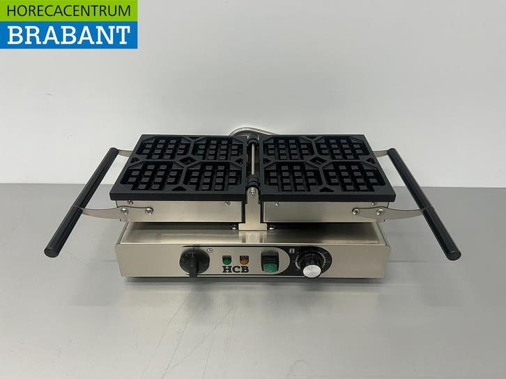 HCB RVS Kantelbare wafelijzer met timer 230V Horeca, Zakelijke goederen, Horeca | Keukenapparatuur, Ophalen of Verzenden