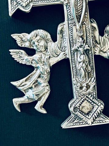 Reliekhouder - Zilver - 1750-1800 - Kruis van Caravaca -, Antiek en Kunst