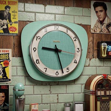 Wandklok - Bayard - Mod. Rockabilly, RARA Colorazione
