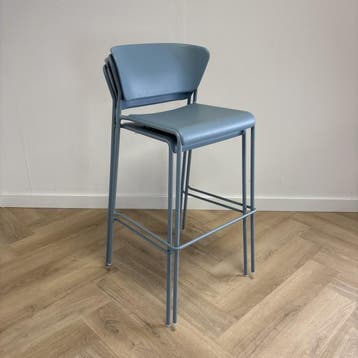 barkruk Scab Lisa - blauw, Huis en Inrichting, Barkrukken, Gebruikt, Kunststof