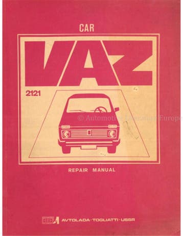 1990 VAZ 2121 (LADA NIVA) WERKPLAATSHANDBOEK ENGELS