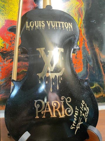 fp pop art - Violon Louis Vuitton et Capsule Ourson Love
