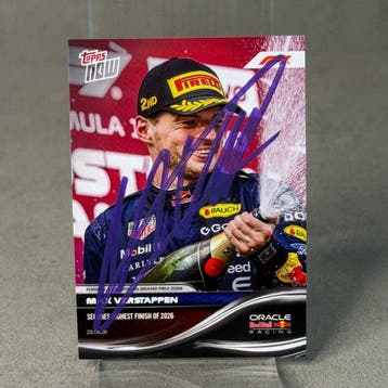 Red Bull Racing - Topps Now - (043) Max Verstappen - Secures