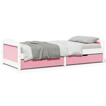 vidaXL Slaapbank met 2 lades zonder matras IRUN 90x200 cm, Huis en Inrichting, Verzenden, Nieuw