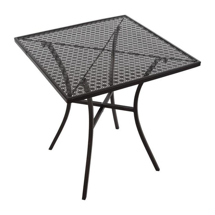 Tafel | Staal | Zwart | In-/Outdoor | 700x700x710(h)mm, Zakelijke goederen, Horeca | Keukenapparatuur, Nieuw in verpakking, Verzenden
