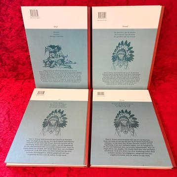 Indianen reeks 0 t/m 3 - Complete reeks HC - 4 Album -