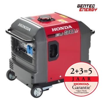 Generator Honda EU30is 3 kVA, 230V, Bricolage & Construction, Ophalen of Verzenden, Benzine