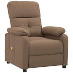 Gevoerde massagestoel stof bruin | OP = OP! Nu pakken!, Verzenden, Minder dan 75 cm, Nieuw, Minder dan 150 cm