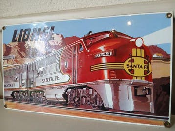Lionel Trains Santa Fe USA - Lionel Trains USA - Emaille