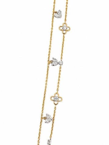 Schakelarmband - 18 karaat Geel goud - 0.74ct. tw. Diamant