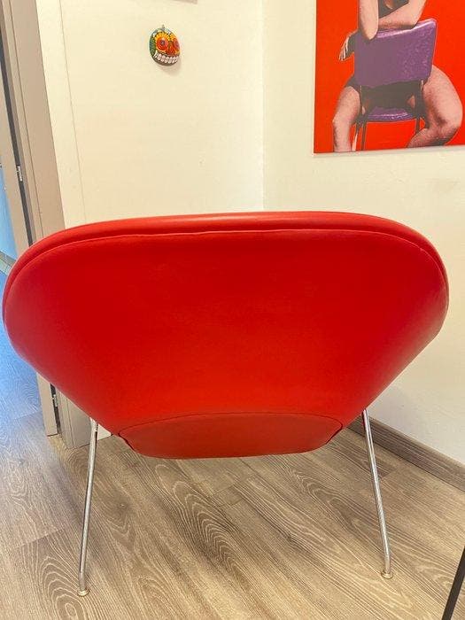 Knoll - Eero Saarinen - Fauteuil - Womb Stoel - Leder, Antiquités & Art, Art | Objets design