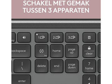 Logitech - Toetsenbord - Azerty - Zwart, Computers en Software, Verzenden, Logitech, Draadloos, Nieuw