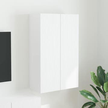 vidaXL TV Wandkast 59,5 x 31 x 100 cm Wit Bewerkt hout, Verzenden