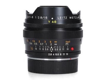 Leica Elmarit-R 16mm f/2.8 Fisheye - Fisheye, Ophalen of Verzenden, Zo goed als nieuw